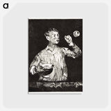 アートポストカード-Boy Blowing Soap Bubbles - エドゥアール マネ Postcard.