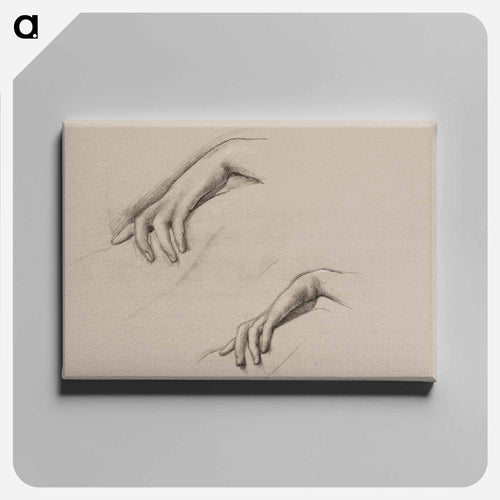 Studies for a Hand in The Godhead Fires - エドワード バーン ジョーンズ Canvas.