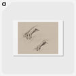 アートポストカード-Studies for a Hand in The Godhead Fires - エドワード バーン ジョーンズ Postcard.
