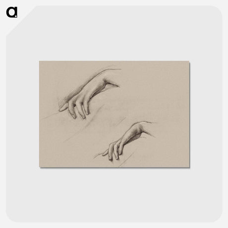 アートポストカード-Studies for a Hand in The Godhead Fires - エドワード バーン ジョーンズ Postcard.