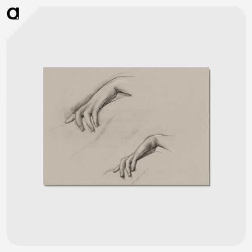 Studies for a Hand in The Godhead Fires - エドワード バーン ジョーンズ Postcard.