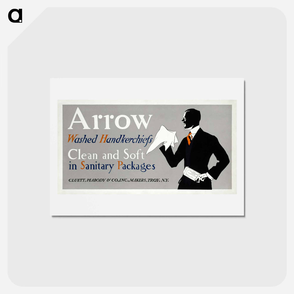 アートポストカード-Arrow washed handkerchiefs - エドワード ペンフィールド Postcard.