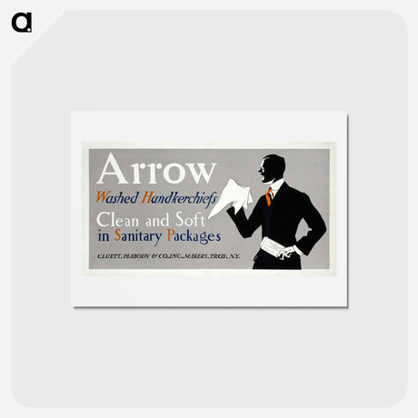 アートポストカード-Arrow washed handkerchiefs - エドワード ペンフィールド Postcard.