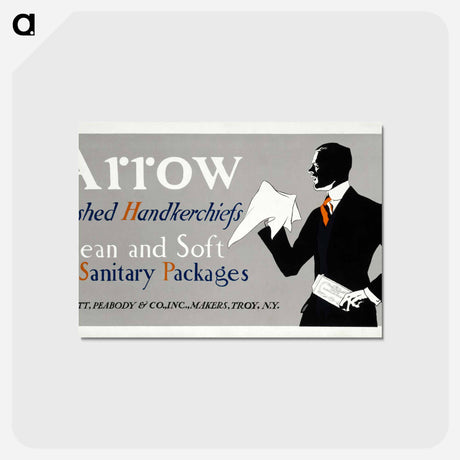 アートポストカード-Arrow washed handkerchiefs - エドワード ペンフィールド Postcard.
