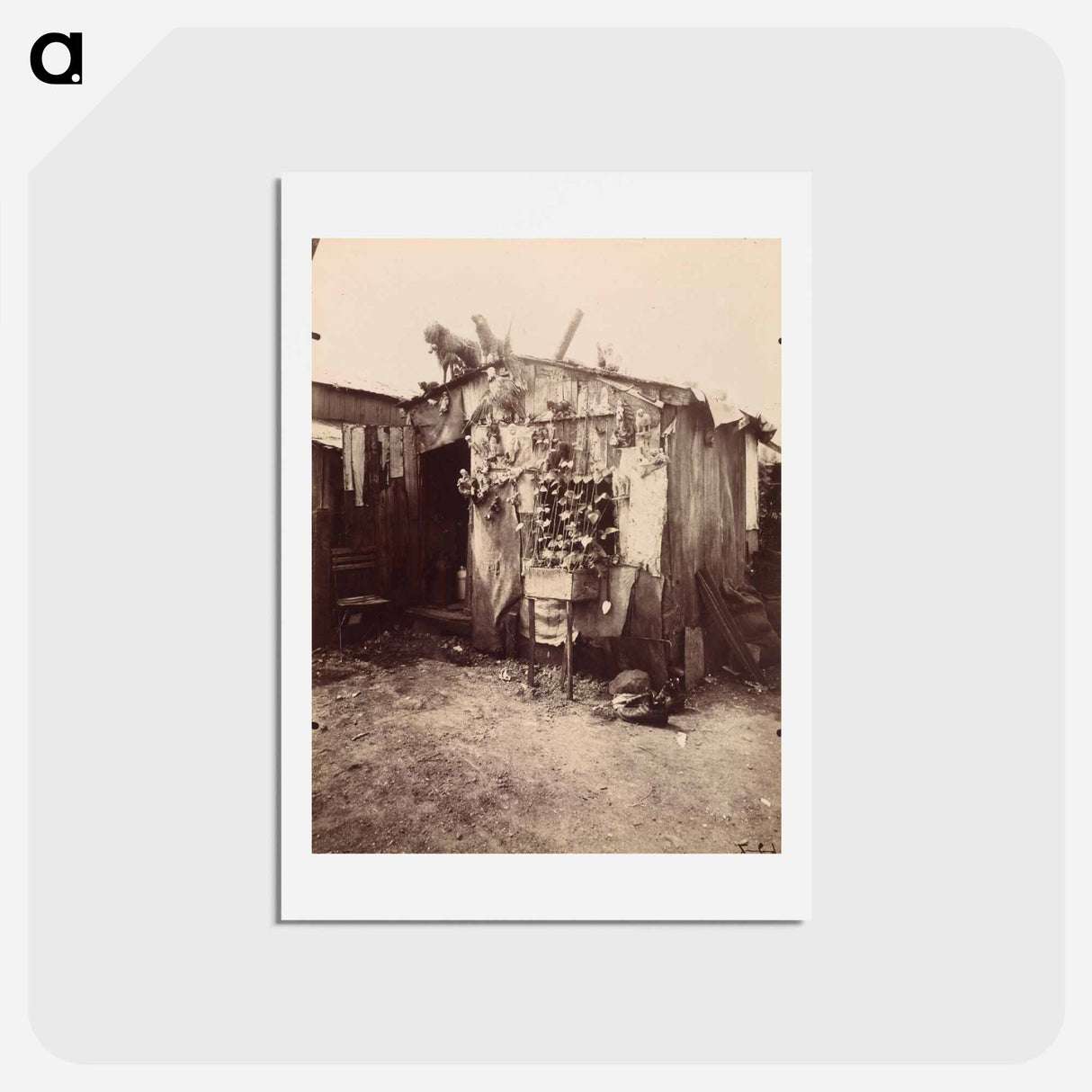 アートポストカード-Villa d'un Chiffonnier
 - ウジェーヌ アジェ Postcard.