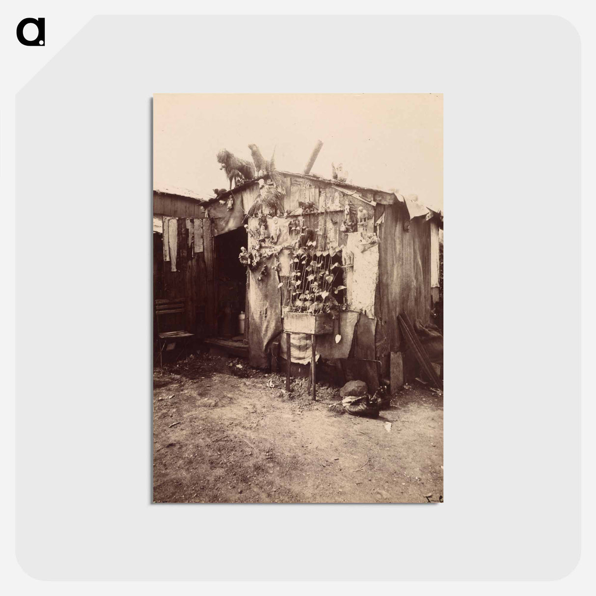 アートポストカード-Villa d'un Chiffonnier
 - ウジェーヌ アジェ Postcard.