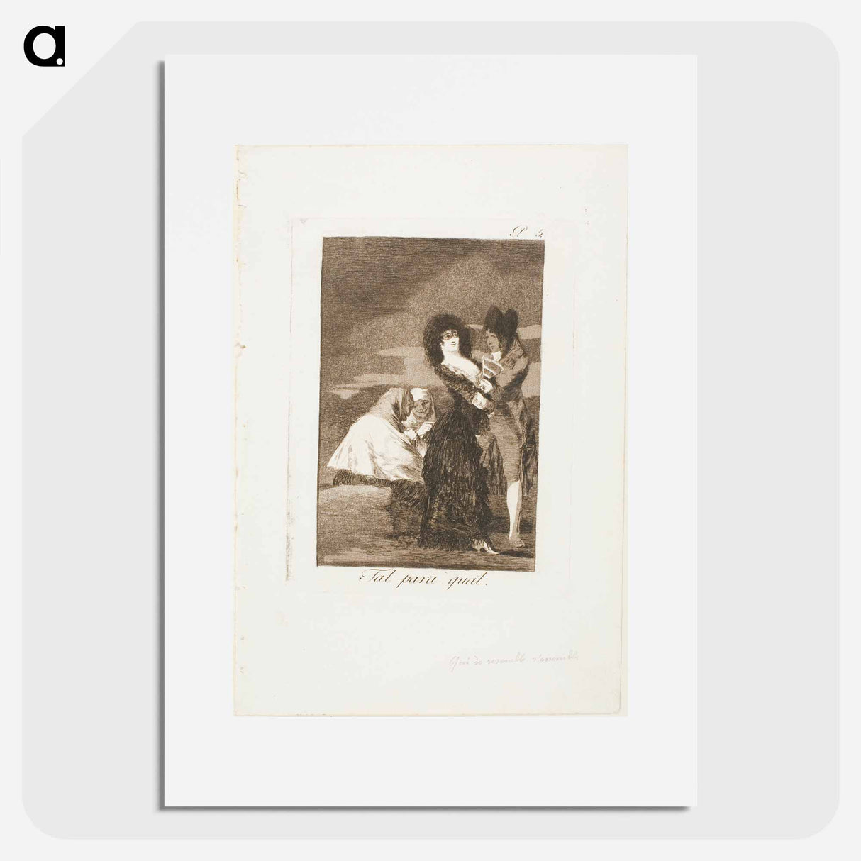 Two of a Kind - Francisco de Goya Poster.