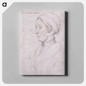 アートパネル-Portrait of a Woman - ハンス ホルバイン Canvas.