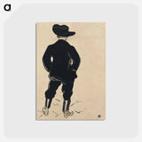 アートポストカード-Aristide Bruant - アンリ ド トゥールーズ ロートレック Postcard.