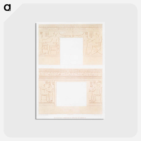 アートポストカード-Gynaeceum of Ramses III Decorations
 - エジプト美術史 Postcard.