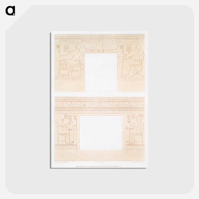 アートポストカード-Gynaeceum of Ramses III Decorations
 - エジプト美術史 Postcard.