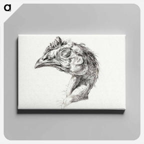 アートパネル-Head of a dead chicken - ジャン ベルナール Canvas.
