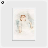 アートポストカード-Jeannette Wearing a Bonnet - メアリー カサット Postcard.