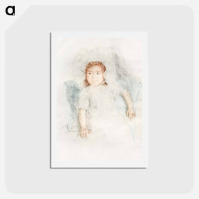 アートポストカード-Jeannette Wearing a Bonnet - メアリー カサット Postcard.
