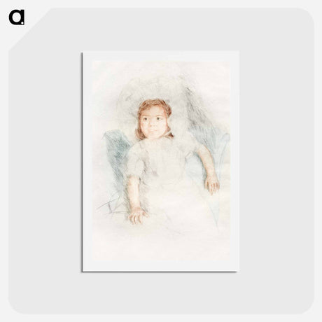 アートポストカード-Jeannette Wearing a Bonnet - メアリー カサット Postcard.