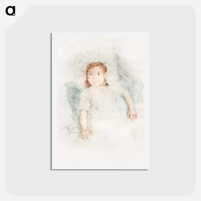 アートポストカード-Jeannette Wearing a Bonnet - メアリー カサット Postcard.