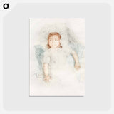 アートポストカード-Jeannette Wearing a Bonnet - メアリー カサット Postcard.