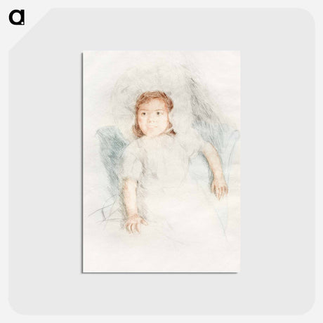 アートポストカード-Jeannette Wearing a Bonnet - メアリー カサット Postcard.