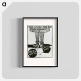 アートポスター-Will You Be A Free Man Or Chained
 - 国立医学図書館 Poster.