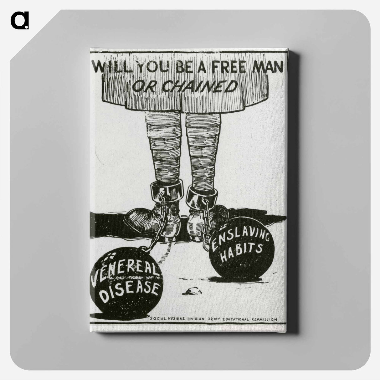 アートパネル-Will You Be A Free Man Or Chained
 - 国立医学図書館 Canvas.