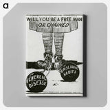 アートパネル-Will You Be A Free Man Or Chained
 - 国立医学図書館 Canvas.