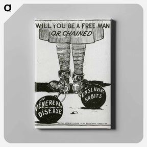 アートパネル-Will You Be A Free Man Or Chained
 - 国立医学図書館 Canvas.