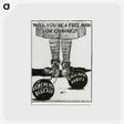 アートポストカード-Will You Be A Free Man Or Chained
 - 国立医学図書館 Postcard.