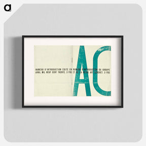 アートポスター-Cover of the launch issue of Art Concret - テオ ファン ドゥースブルフ Poster.
