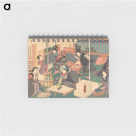 アートメモ帳-Artisans, from the series An Up-to-Date Parody of the Four Classes
 - 歌川 国貞 Memo.
