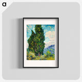 Cypresses - Vincent van Gogh Poster.