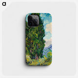 Cypresses - Vincent van Gogh Phone Case.