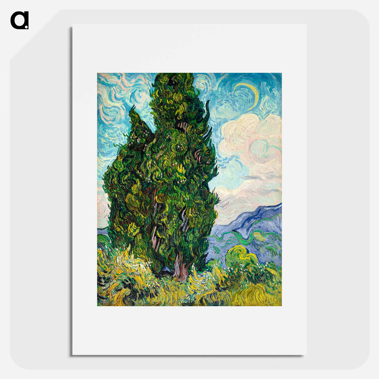 Cypresses - Vincent van Gogh Poster.