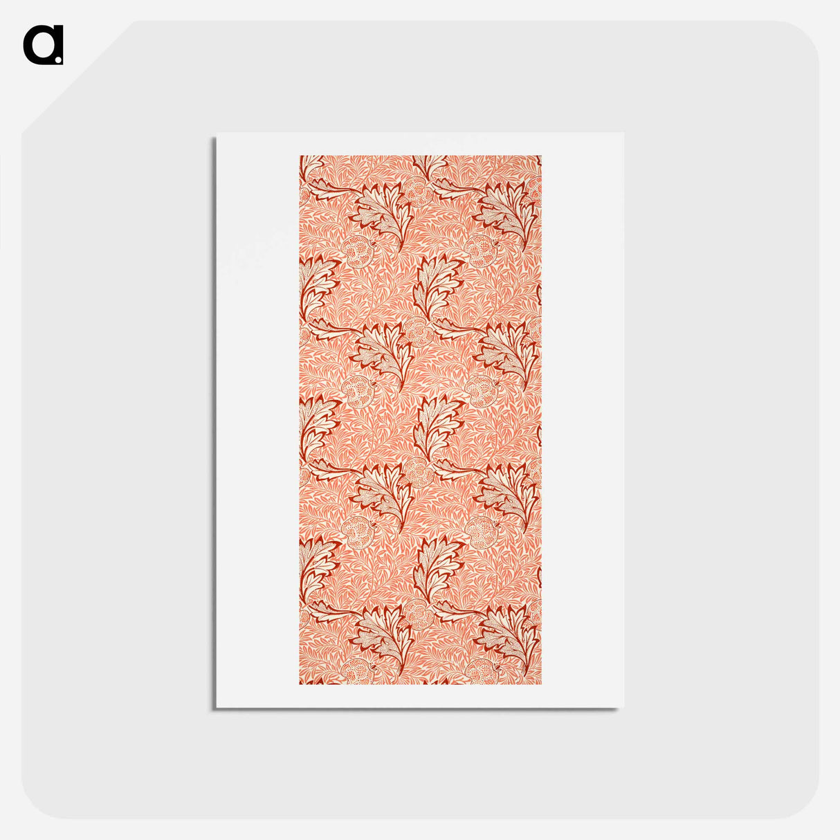 アートポストカード-Apple pattern - ウィリアム モリス Postcard.
