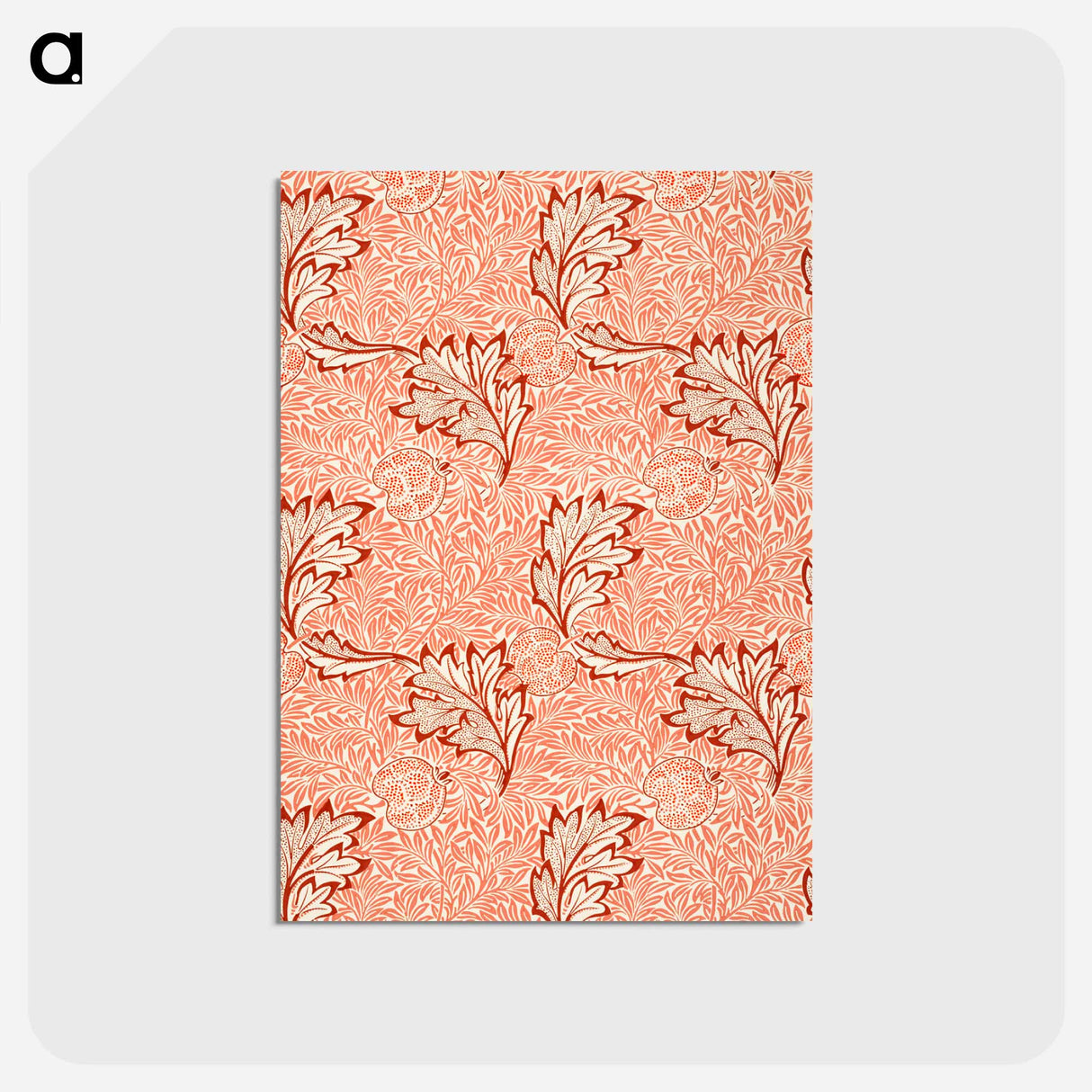 アートポストカード-Apple pattern - ウィリアム モリス Postcard.