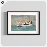 Key West, Hauling Anchor - Winslow Homer Poster.