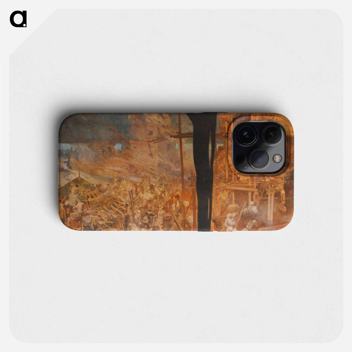 Siege of Szigetvár against the Turks by Nicholas Zrinsky - Alphonse Mucha Phone Case.