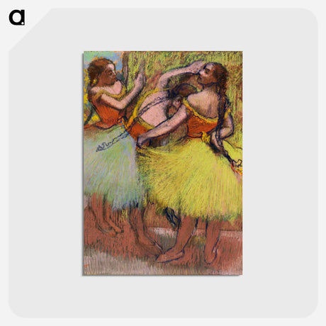 アートポストカード-Three Dancers with Hair in Braids
 - バーンズ・コレクション Postcard.
