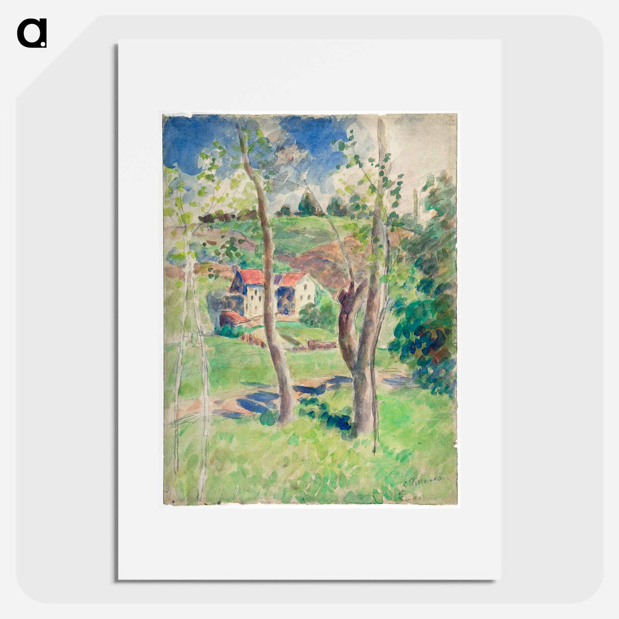 Landscape - Camille Pissarro Poster.