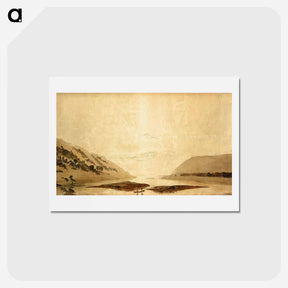 アートポストカード-Mountainous River Landscape - カスパー ダーヴィト フリードリヒ Postcard.