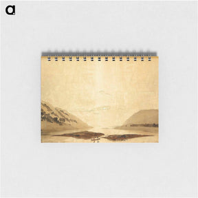 アートメモ帳-Mountainous River Landscape - カスパー ダーヴィト フリードリヒ Memo.