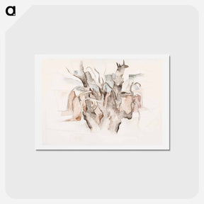 アートポストカード-Bermuda: Tree - チャールズ デムス Postcard.