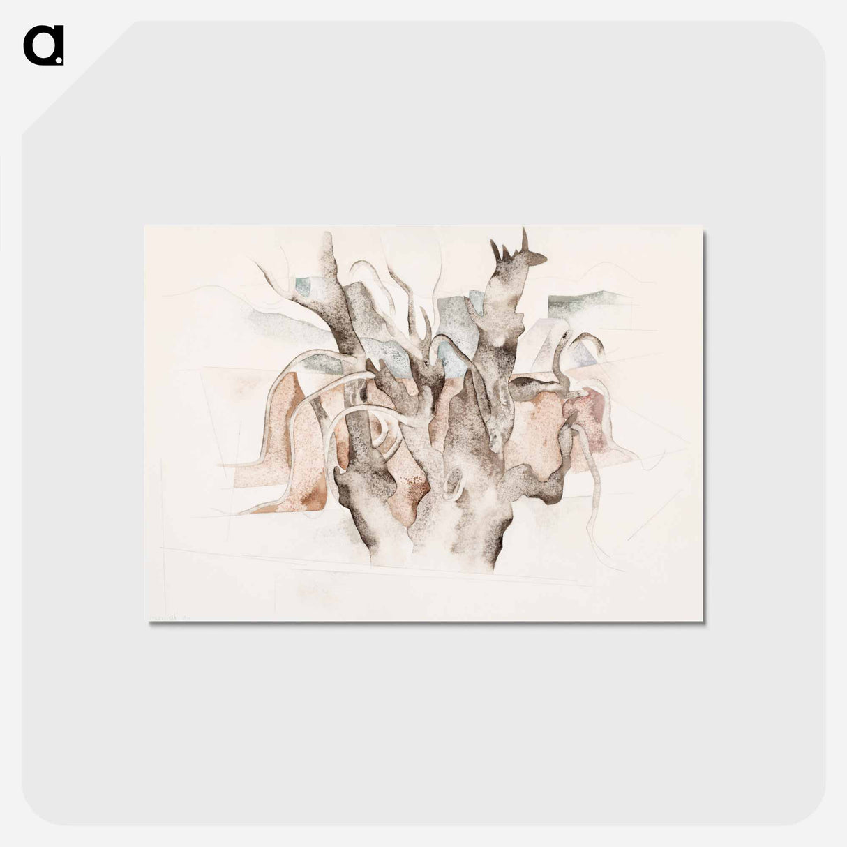 アートポストカード-Bermuda: Tree - チャールズ デムス Postcard.