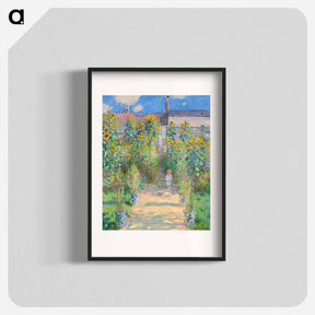 アートポスター-The Artist's Garden at Vétheuil - クロード モネ Poster.