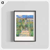 The Artist's Garden at Vétheuil - Claude Monet Poster.