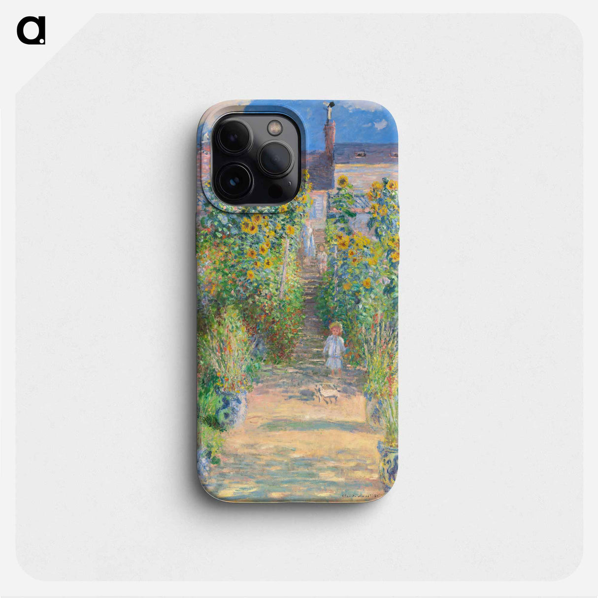 The Artist's Garden at Vétheuil - クロード モネ Phone Case.