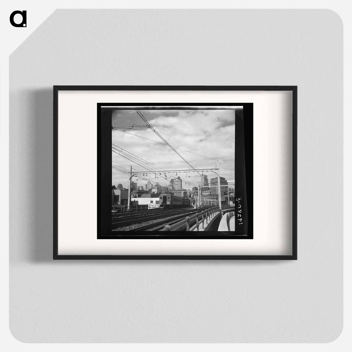 The city of San Francisco, California. Seen from the first street ramp of the San Francisco Oakland Bay Bridge by Dorothea Lange - ドロテア ラング Poster.