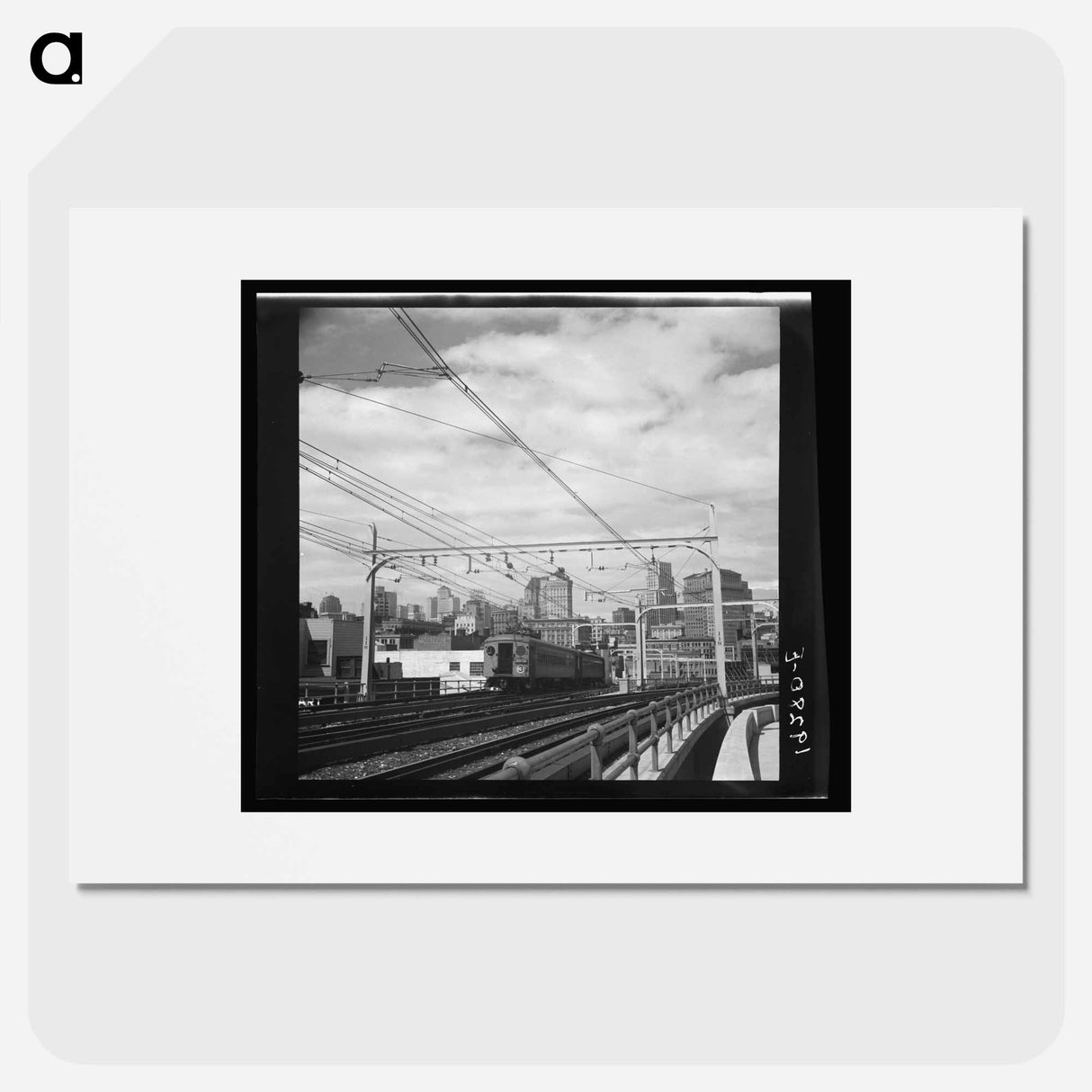 The city of San Francisco, California. Seen from the first street ramp of the San Francisco Oakland Bay Bridge by Dorothea Lange - ドロテア ラング Poster.