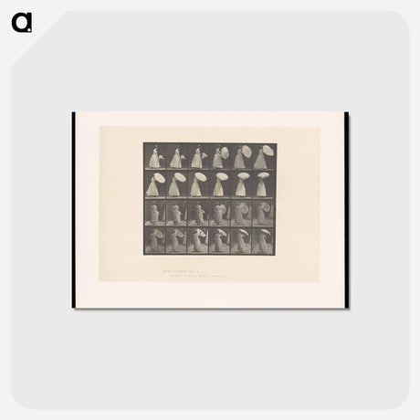 アートポストカード-Woman with Umbrella
 - エドワード マイブリッジ Postcard.