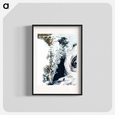 アートポスター-Arctic Waters and Northern Lands
 - 上空からの地球 Poster.