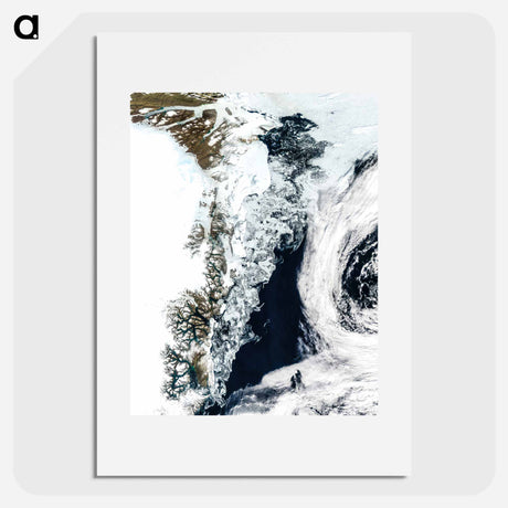 アートポスター-Arctic Waters and Northern Lands
 - 上空からの地球 Poster.